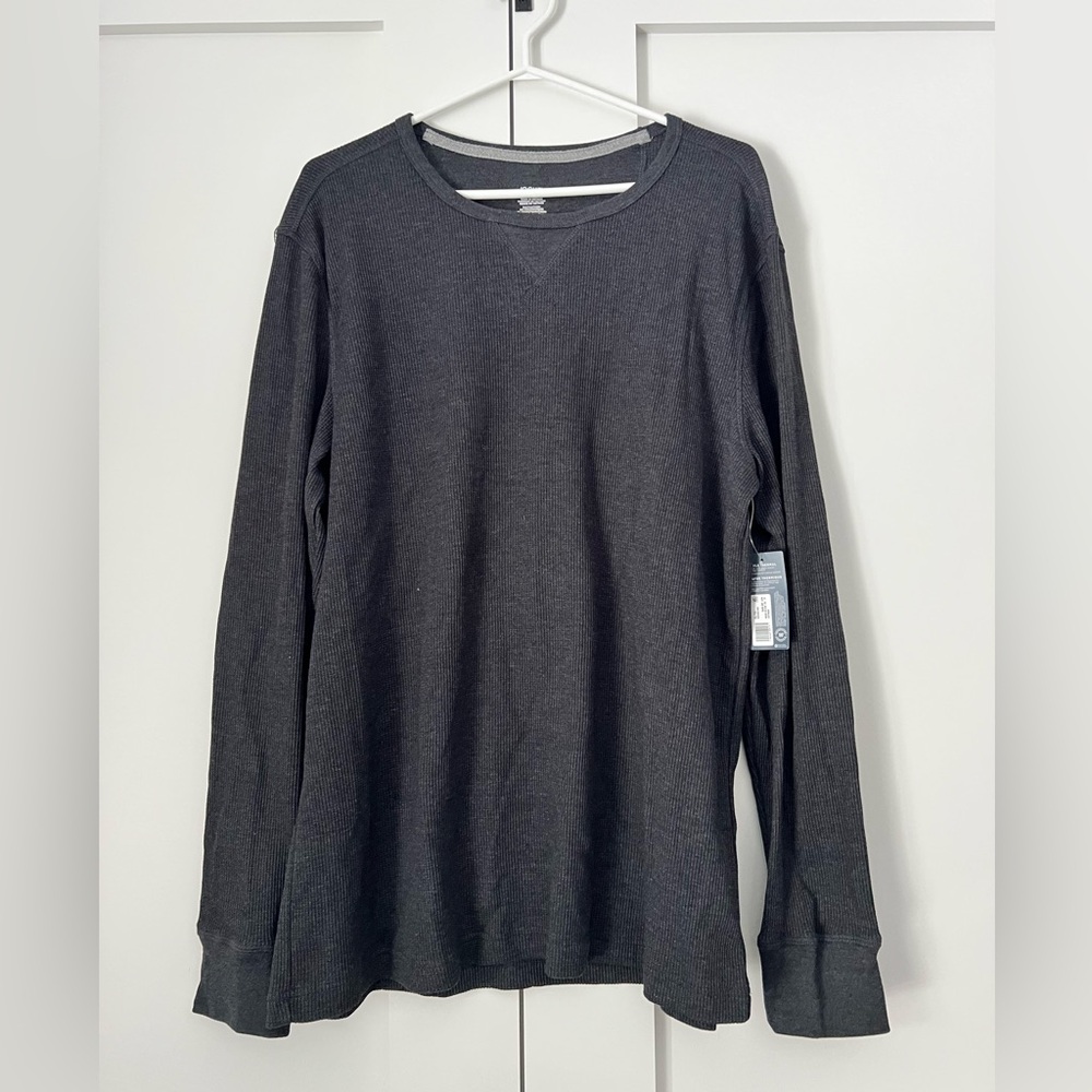 Men’s Jockey Charcoal Long Sleeve Thermal Shirt